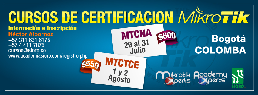 Certificación Mikrotik Bogota